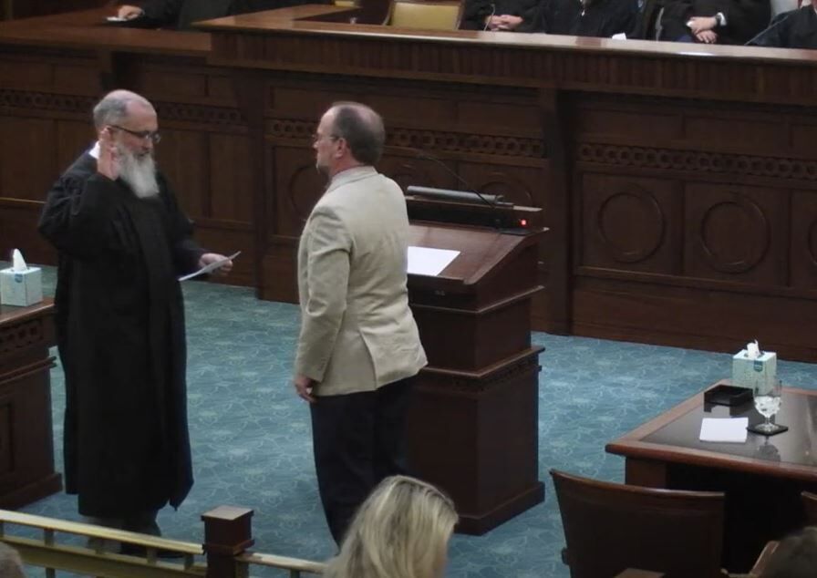 Judge Tim Schutz's swearing in